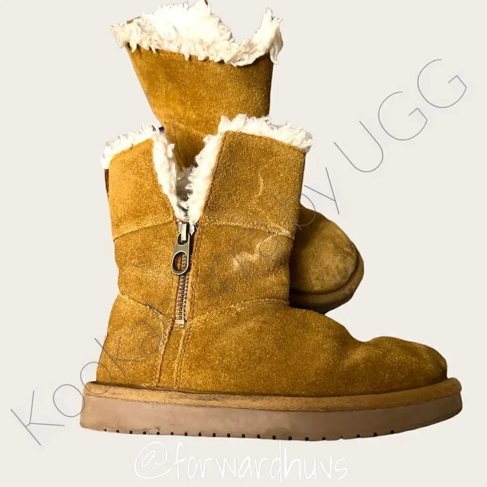 Koolaburra By UGG youth Leather Boots Size 13